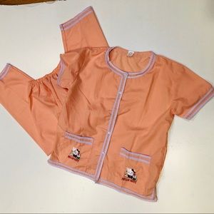 Llana Hello Kitty Pajama Set Sz S (20) Apricot col